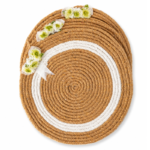 Jute Place Mat White