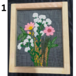 Embroidered Wooden Wall Hangings