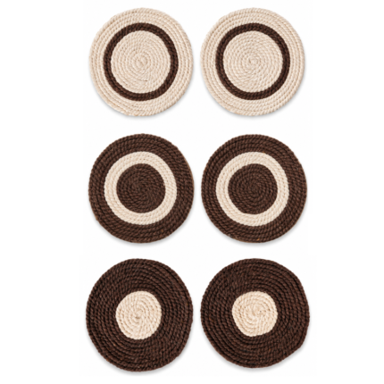 Jute Glass Coaster (Set of 2)